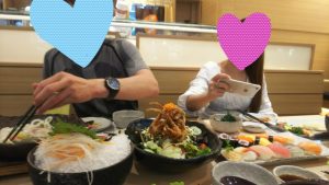 タイ女性と日本食を堪能