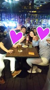 大阪様と福岡様とみんなでディナー
